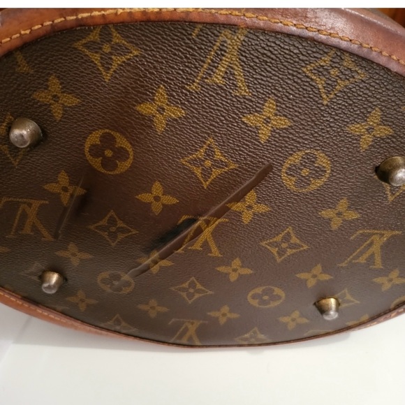 Authentic Louis Vuitton Monogram Bucket Tote Shoulder Bag Vintage - Picture 3 of 5